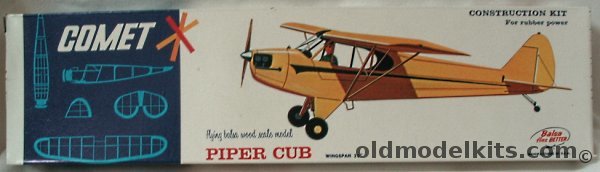 Comet Piper Cub - 25 inch Wingspan Flying Balsa Airplane Model, 3206-100 plastic model kit